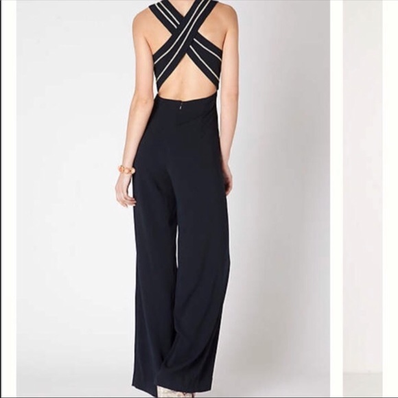 Anthropologie corded crossback jumpsuit - Picture 2 of 8